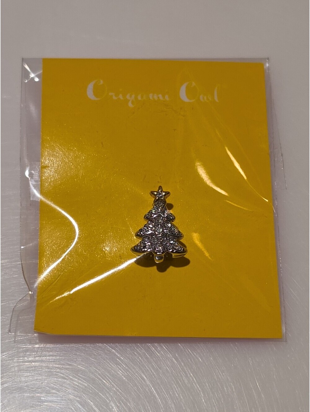 Origami Owl Pave Christmas Tree Bracelet Slider with Swarovski Crystal